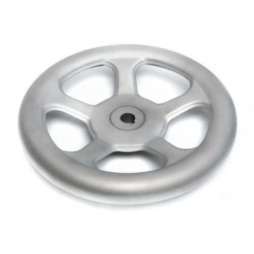 Spoked Stainless Steel Control Handwheel